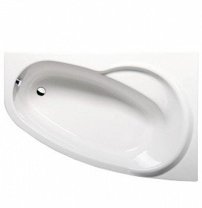 Акриловая ванна ALPEN Naos 158 R 12011, цвет - euro white (европейский белый)