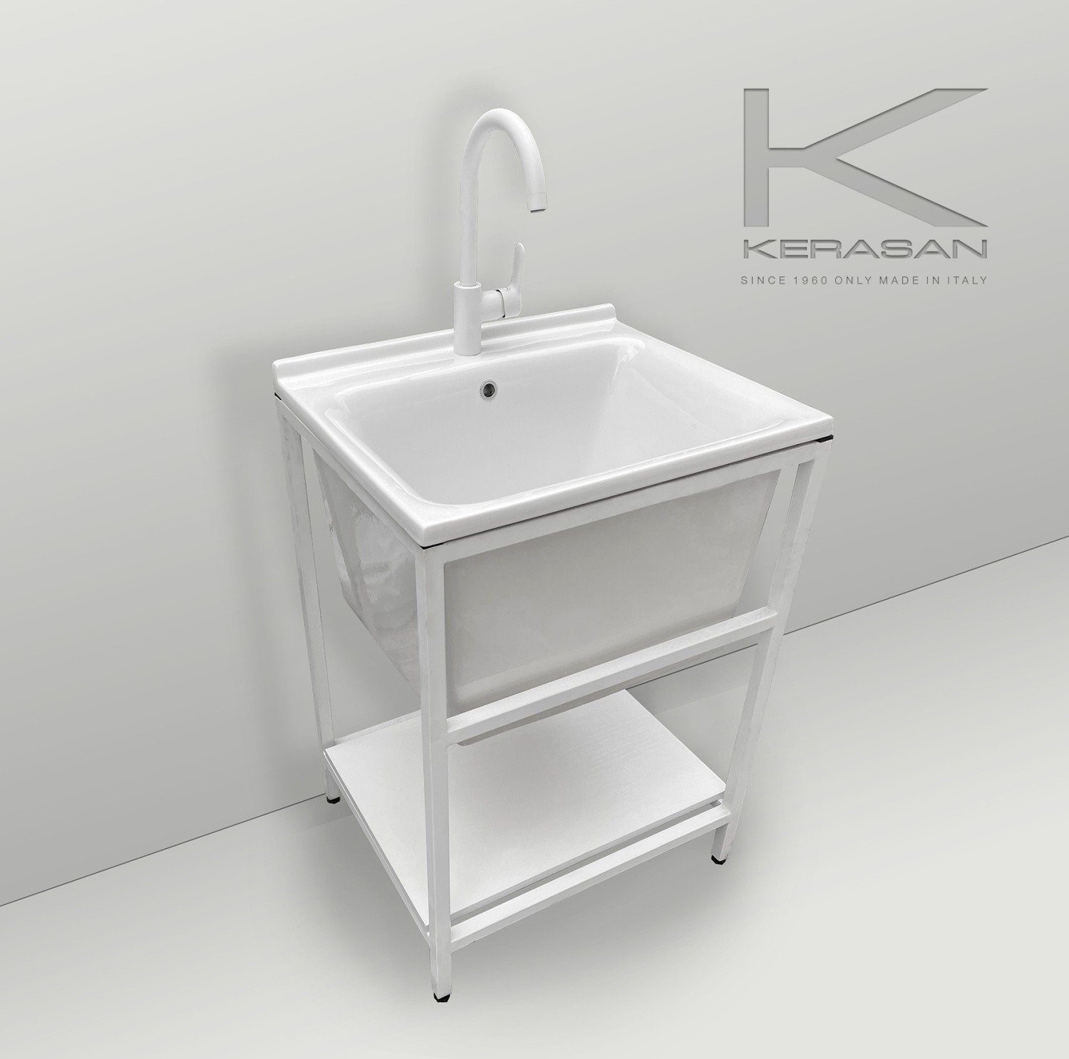 KERASAN Aquadom 0294SCW*1 Раковина для стирки и хозяйственных нужд 60* ...