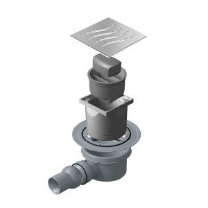 TECE Drainpoint S 3601400 Душевой трап низкий с горизонтальным выпуском ...