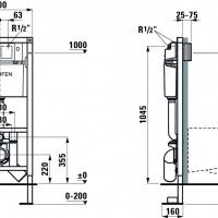 Laufen CW3 8.9466.2.000.000.1 Инсталляция для унитаза