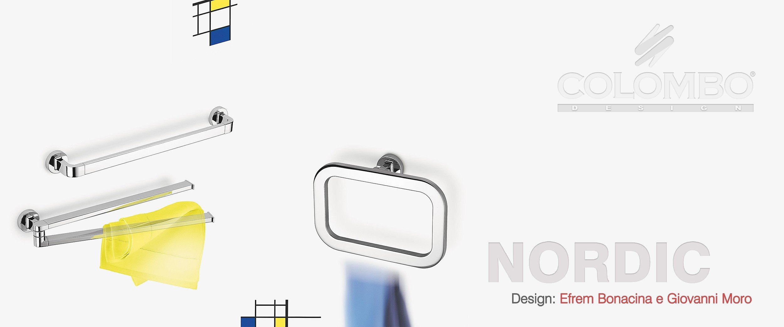 Colombo Design Nordic B5209 - Держатель для полотенца 39 см (хром)