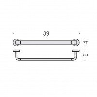 Colombo Design Nordic B5209 - Держатель для полотенца 39 см (хром)