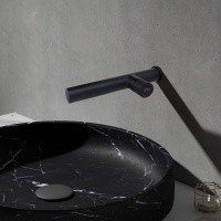 Bronze de Luxe Avangarde 2021H Настенный смеситель для раковины (чёрный матовый)
