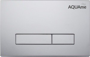 AQUAme AQM4103CR Накладная панель смыва для унитаза (хром)