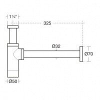 Дизайн-сифон E0079AA Ideal Standard (хром)