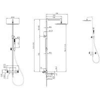 Allen Brau Priority 5.31A10-00 Душевая система - комплект со смесителем с функцией наполнения ванны (хром)