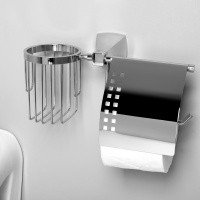 WasserKRAFT Wern K-2559 Держатель для туалетной бумаги с держателем освежителя воздуха (хром)