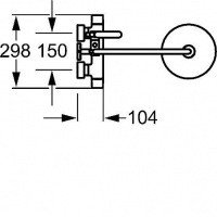 Душевая система 58429103 HANSATEMPRA STYLE с термостатом 
