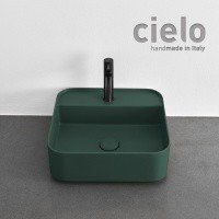 Ceramica CIELO Shui Comfort SHCOLAQF MU - Раковина для ванной комнаты 44*43 см | подвесная - накладная (Muschio)