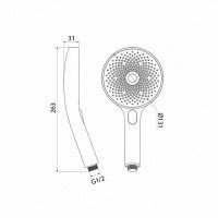 IDDIS SpaHome SPA3F0Bi18 Ручной душ (чёрный матовый)