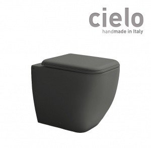 Ceramica CIELO Shui Comfort SHCOVAKTRCM - Унитаз напольный пристенный 55*38 см | Rimless безободковый (Cemento)