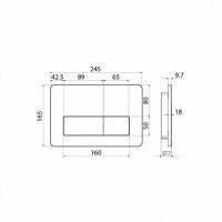 IDDIS Unifix UNI80M0i77 Накладная панель для унитаза (хром матовый)