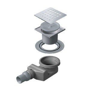 TECE Drainpoint S 3601400 Душевой трап низкий с горизонтальным выпуском ...