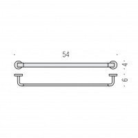 Colombo Design Nordic B5210 - Держатель для полотенца 54 см (хром)