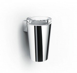 IBB Lapiana LN02CCR - Настенный стакан для зубных щёток (хром - стекло прозрачное)