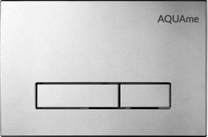 AQUAme AQM4103S Накладная панель смыва для унитаза (хром сатин)
