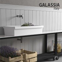 GALASSIA Ninive 2005 - Раковина для ванной комнаты 90*45 см | накладная на столешницу