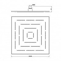 Jaquar Maze OHS-CHR-1639 Верхний душ 300 х 300 мм