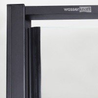 WasserKRAFT Elbe 74P04 Душевая дверь 900*2000 мм (чёрный матовый)