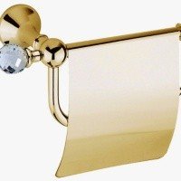Bagno & Associati Folie FS23652 Держатель туалетной бумаги Swarovski (золото)