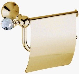Bagno & Associati Folie FS23652 Держатель туалетной бумаги Swarovski (золото)