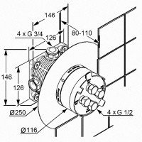 KLUDI JOOP! 557190505 Центральный термостат