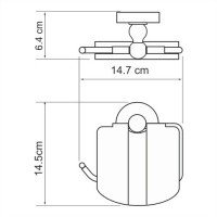 WasserKRAFT Aland K-8525 Держатель для туалетной бумаги (хром)