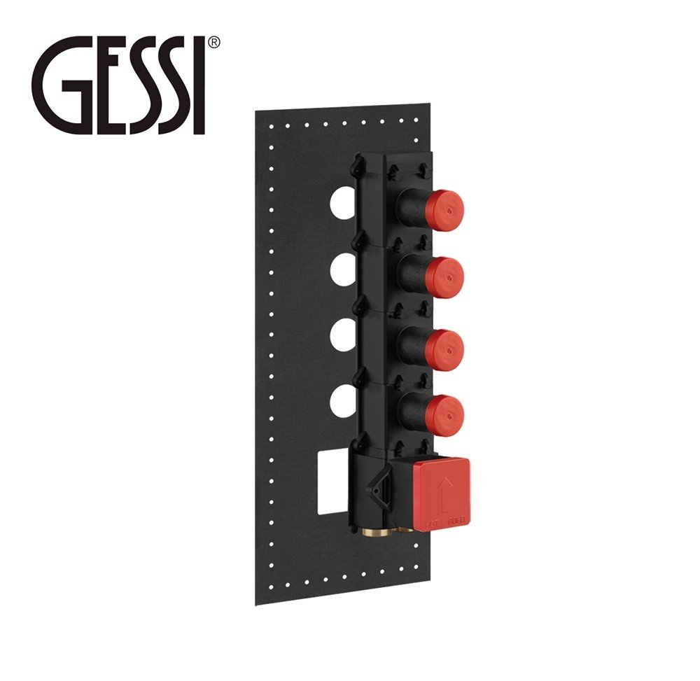 GESSI 43107 031 - Внутренняя часть термостатического смесителя | с 4мя выходами 3/4 дюйма