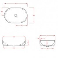 ArtCeram Gio Evolution GIL003 01 00 Раковина накладная на 60 см