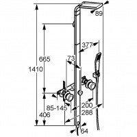 KLUDI JOOP! 557690505 Душевая система (хром)