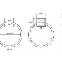 Bemeta Beta 132104062 Полотенцедержатель кольцо (хром)