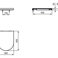 Ideal Standard BLEND CURVE T376001 Сиденье с крышкой для унитаза с микролифтом (белый)