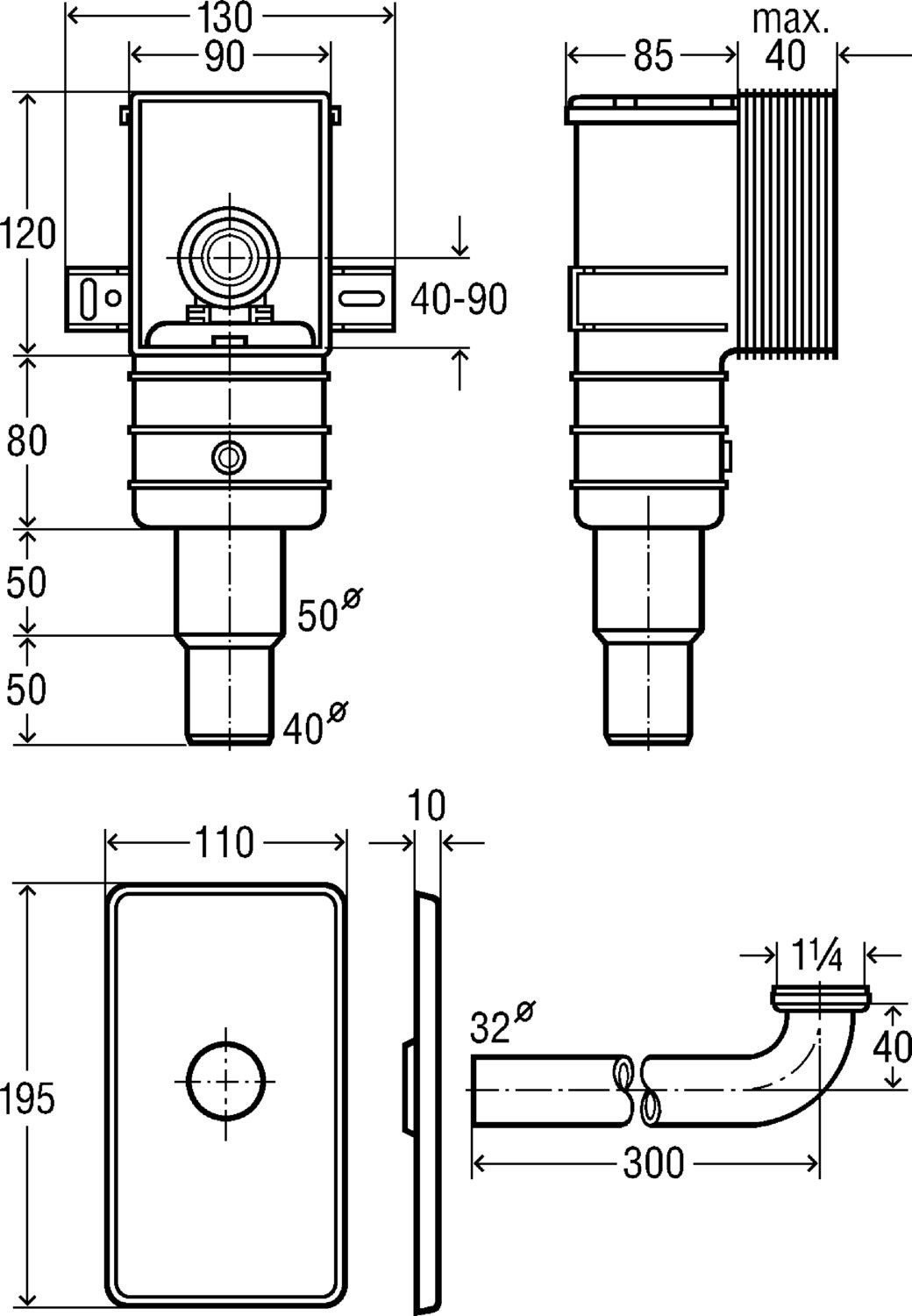 Сифон 553753 Viega к раковине для инвалидов, купить в интернет-магазине ...