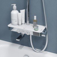 IDDIS Shelfy SHESBBTi06 Душевая система в комплекте со смесителем | с функцией наполнения ванны (хром | белый)