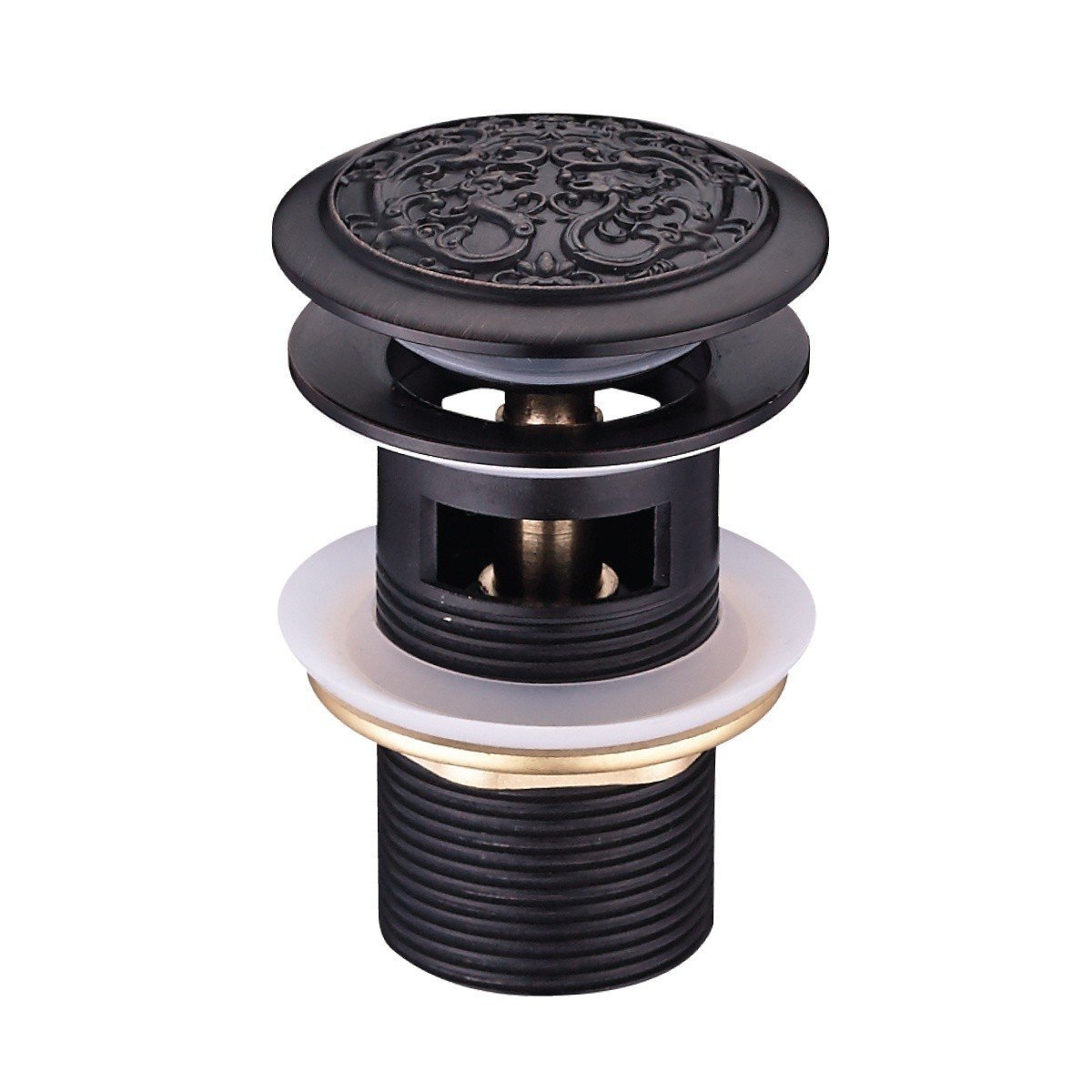 Lemark Jasmine LM6680ORB Выпуск для раковины с переливом (Чёрная бронза ...