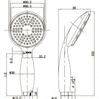 Lemark LM8001C Ручной душ (Хром)
