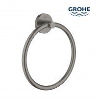 GROHE Essentials 40365AL1 Держатель для полотенца, кольцо (темный графит - шлифованный)