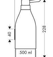 Hansgrohe Axor Starck 40819000 Диспенсер для жидкого мыла (хром)