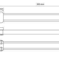 Bemeta Solo 139104232 Двойной держатель для полотенца 393 мм (хром)