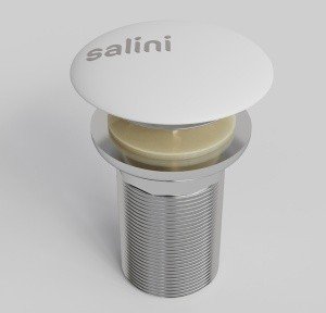 Salini 16121WG Донный клапан | сливной гарнитур для раковины - Сlick-Сlack (белый глянцевый)