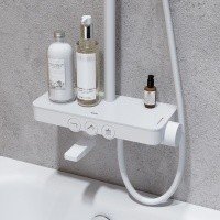 IDDIS Shelfy SHEWTBTi06 Душевая система в комплекте со смесителем | с функцией наполнения ванны (белый матовый)