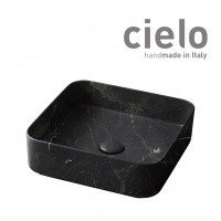Ceramica CIELO Shui Comfort SHCOLAQ40 NM - Раковина накладная на столешницу 40 * 40 см (Nero Marquina)