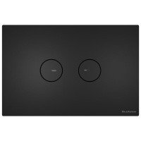 ArtCeram INOX 715.000.BM Накладная панель смыва для унитаза (чёрный матовый)