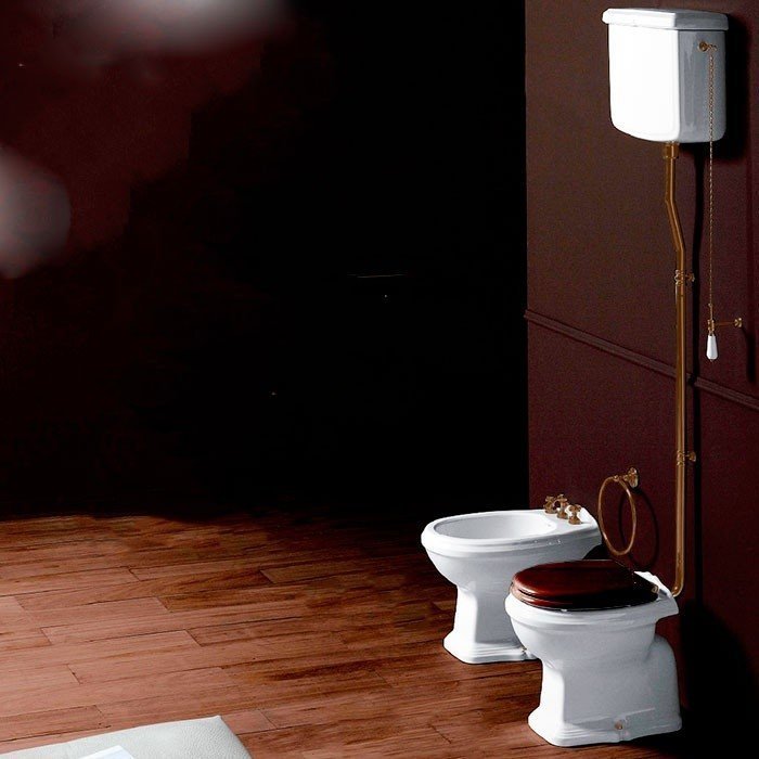 SIMAS Arcade AR801bi+AR802bi+R01br напольный унитаз (бронза), в ...