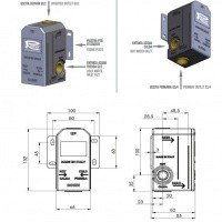 Remer Minimal NT30KBNO Термостатический смеситель для душа - внешняя часть (чёрный матовый)