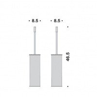 Colombo Design PLUS W4961.BM Ерш для унитаза - напольный (белый матовый)