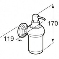 Roca Carmen 817006001 Дозатор для жидкого мыла с держателем