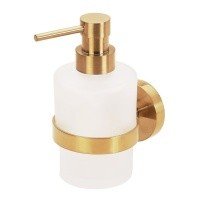REMER Guest GS13BG Дозатор для жидкого мыла подвесной (белый | золото шлифованное)