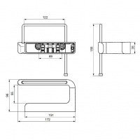 A9142AA Ideal Standard Softmood Держатель для туалетной бумаги  (хром)