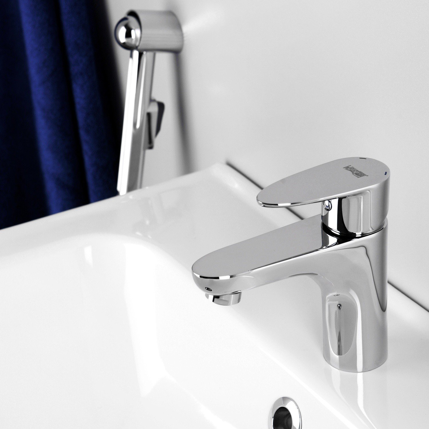 WasserKRAFT Leine 3508 Смеситель для раковины с гигиеническим душем ...